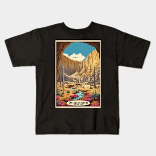 Carlsbad Caverns National Park New Mexico USA Vintage Travel Retro Kids T-Shirt